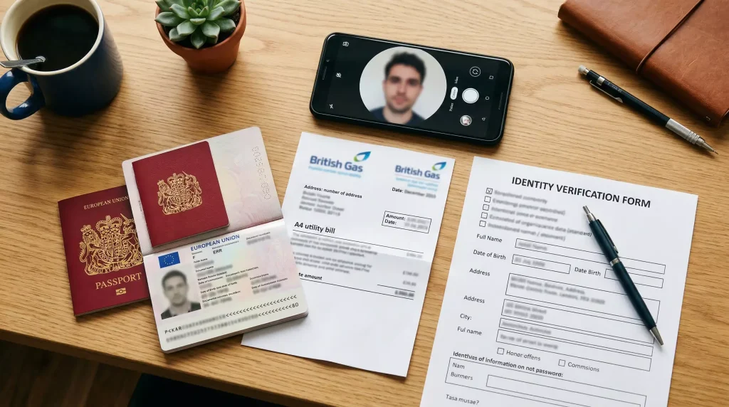 Documents required for KYC verification at a sweepstakes casino