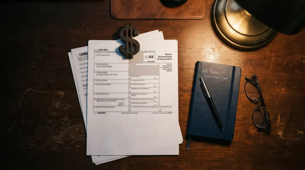 Tax form and documents for reporting sweepstakes casino winnings